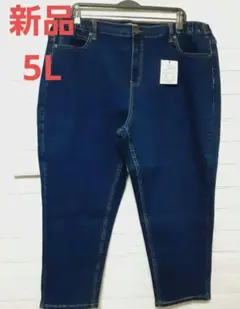 新品 レディース 5L デニム パンツジーンズ ストレッチ