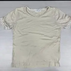 Jane Marple レース付きクリーム色Tシャツ