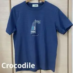 Crocodile メンズTシャツ　ネイビー