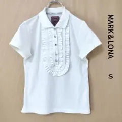 MARK＆LONA 前フリルシャツ サイズS