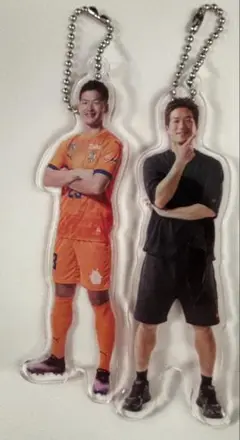 北川航也選手　アクリルキーホルダー2点セット
