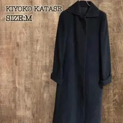KIYOKO TAKASE キヨコタカセ ロングコート アンゴラ、ウール混 黒