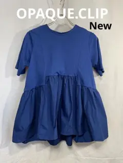 ♡新品♡ OPAQUE.CLIP 青い半袖ペプラム