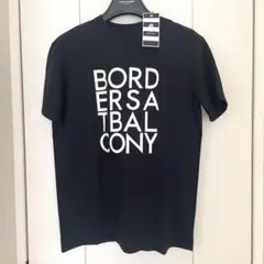 ボーダーズアットバルコニー　新品Tシャツ(borders tee 半袖黒トップス