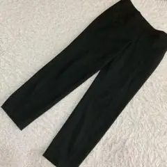 iCB スラックスパンツ ブラック 9号 オフィス キレイめ タック入り