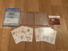 アクアビーズアート ビーズトレイ2枚＆イラストシート8枚 ビーズ付き