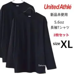 ユナイテッドアスレ 新品未使用 5.6oz 長袖Tシャツ 黒 2枚 XLサイズ