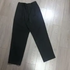 MUJI　撥水タックパンツ　ブラック S