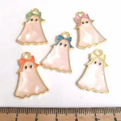 在庫2セット⭐ハロウィンおばけ.。.:*5個セット♡チャーム