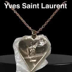 ★Yves Saint Laurent★ミラー付き ハート型ネックレス【新品】