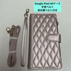 Google Pixel 9Aケース 手首ベルト 斜め肩ベルト付き