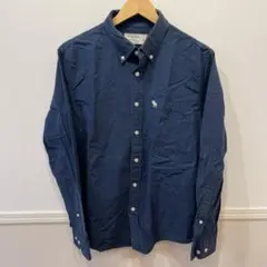 Abercrombie&Fitch アバクロ シャツ ネイビー L