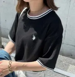 US POLOワンポイント刺繍Tシャツ・L・新品！
