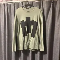 LAD MUSICIAN オリーブグリーン 長袖カットソー グラフィックプリント