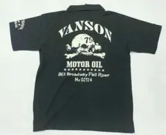 新品オークション　Vanson　バンソン　ポロシャツ　Lサイズ　ブラック