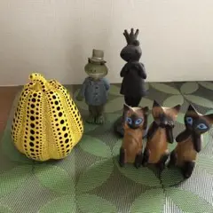 黄色のかぼちゃオブジェ