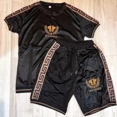 【新品未使用】シャツ　ハーフパンツ　上下セット　セットアップ　②