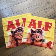 アルフALF 薔薇柄　クッションカバー２枚セット