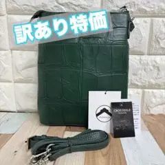 未使用級極美品★Alumuco アルムコ ショルダーバッグ 本革 クロコ 未使用級極美品☆Alumuco アルムコ ショルダーバッグ 本革