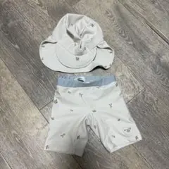 ベビー水着セット ホワイト サイズ80
