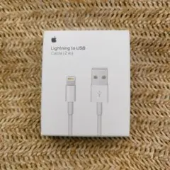 新品 純正Apple Lightning to USB Cable (2m)