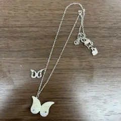 34.SWAROVSKI スワロフスキー ネックレス 蝶々 バタフライ