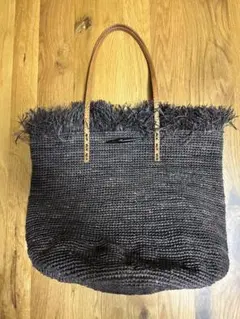 I‘Atelier du Crochet フリンジ付きかごバッグ