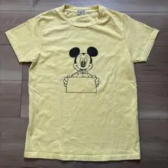 TES ミッキーマウス Tシャツ X-Small イエロー