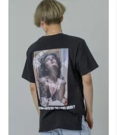【新品】RE730　メンズ　ロング丈　Tシャツ　オーバーサイズ　ブラック　M