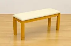 ダイニングベンチ ダイニングチェア / 新品未使用（ライトブラウン）