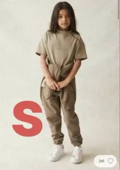 kids エッセンシャルズ キッズ Tシャツ モス S 6/7