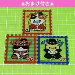 ワンピース　ニャンピース アクリルステッカー　ルフィ　エース　サボ　3個セット