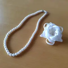 コサージュ ブローチ　ネックレス