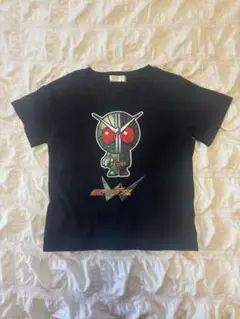 BANDAI 仮面ライダーW Tシャツ 黒kids130 綿100%
