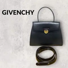 極美品 GIVENCHY GVボローディア 2way ハンドバッグ 黒 OLD