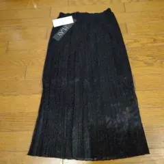 ◎REPLAYリプレイ 黒 ラメ入り プリーツスカートXXS 未使用タグ付