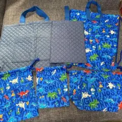 入園・入学布カバン準備　新品ハンドメイドセット6点