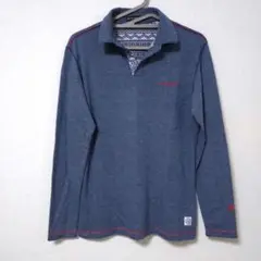 ROSASEN ロサーセン 長袖ポロシャツ 青 Mサイズ