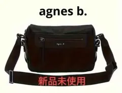 agnes b. 黒 ショルダーバッグ¥15000→¥12000