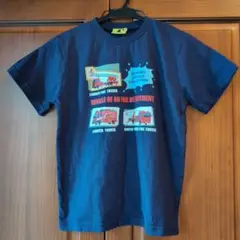 大特価処分セール★Hakken Zukan★消防車柄Tシャツ130★未着品