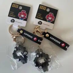 【マイメロディー】関西万博 黒ミャクミャク キーホルダー　新品　2個セット