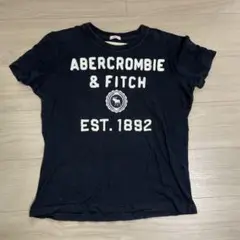 Abercrombie & Fitch ロゴTシャツ S ネイビー