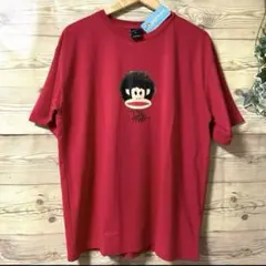 【新品】Paul Frank Tシャツ Lサイズ メンズ 赤 レッド 半袖