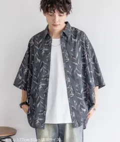 【美品】RAGEBLUE レイジブルー ラグイージー　半袖　シャツ　花柄　M