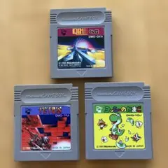 ゲームボーイソフト 3本セット Tetris ヨッシーのたまご Qix