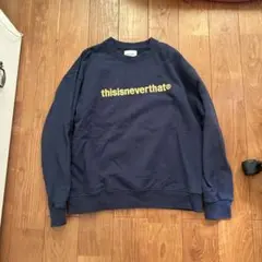thisisneverthat ネバザ　ネイビー スウェット