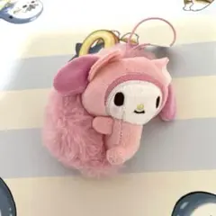 サンリオキャラクターズ　平成ふわふわ尻尾マスコット　マイメロディ
