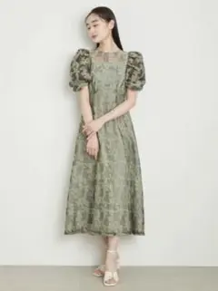 【Y】リリーブラウン　シアージャガードワンピース　レディース LILY BROWN（リリーブラウン）の「シアージャガードワンピース