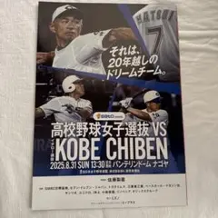 【非売品】高校野球女子選抜vs KOBE CHIBEN イチロー クリアファイル