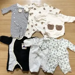 50〜70センチ　前開きロンパース　ベビー服　6枚セット